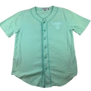 Mitchell & Ness Chicago Bulls Baseball Jersey Mint M